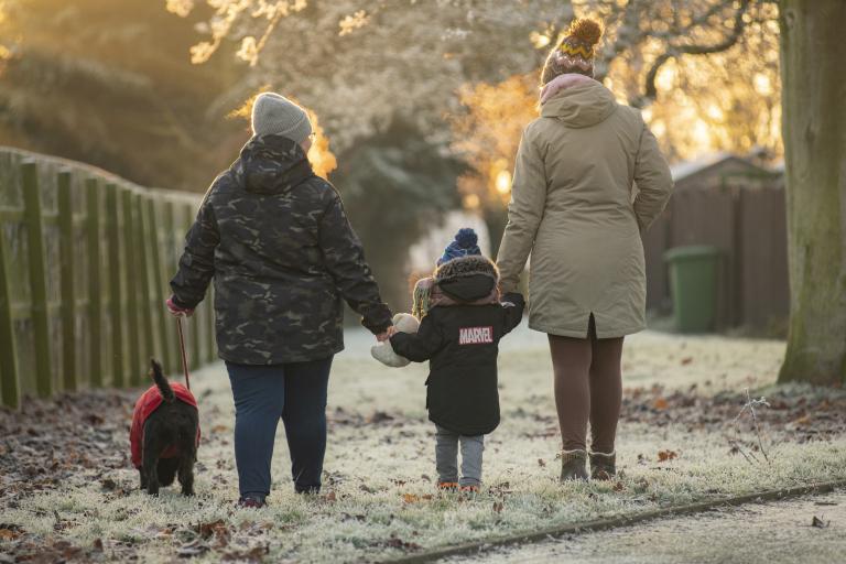 Amy, Kirstie and Archie